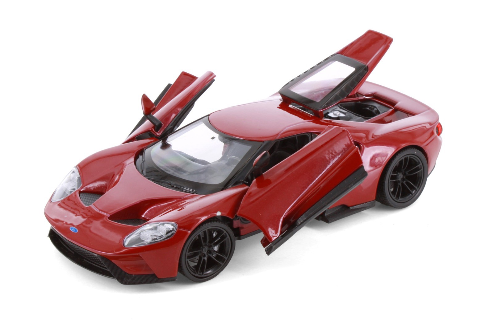 Box of 4 2017 FORD GT HARDTOP 1/24 DIECAST CAR SHOWCASTS 24082/4D