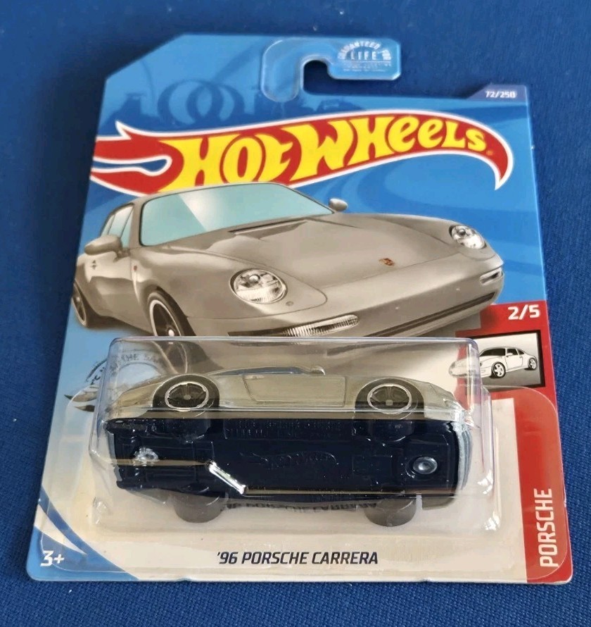 Hot Wheels ’96 Porsche Carrera Porsche Kroger Fry’s Exclusive 72/250 Silver