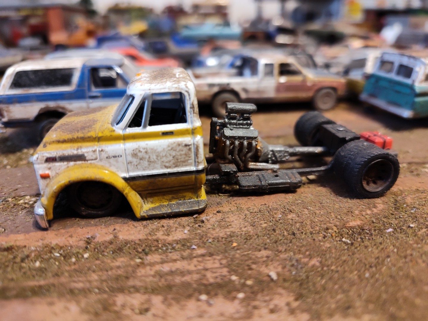 Custom C60 164 Scale Rat Rod Diorama Display Piece