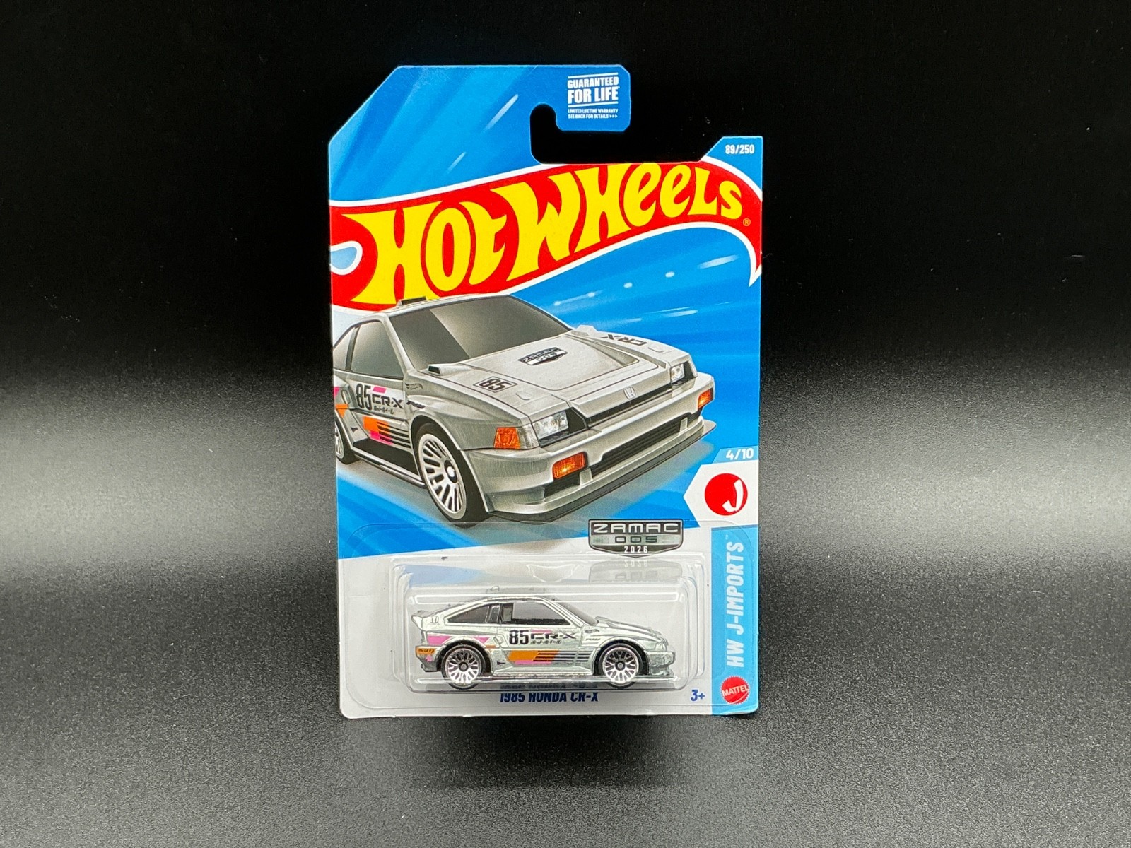 2026 Hot Wheels H Case Honda CRX Zamac HW J-Imports 89/250