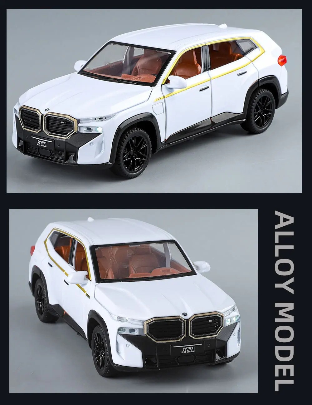 1:32 The XM SUV Alloy Sports Car Model Diecast Metal New Energy Car Vehicles Mod