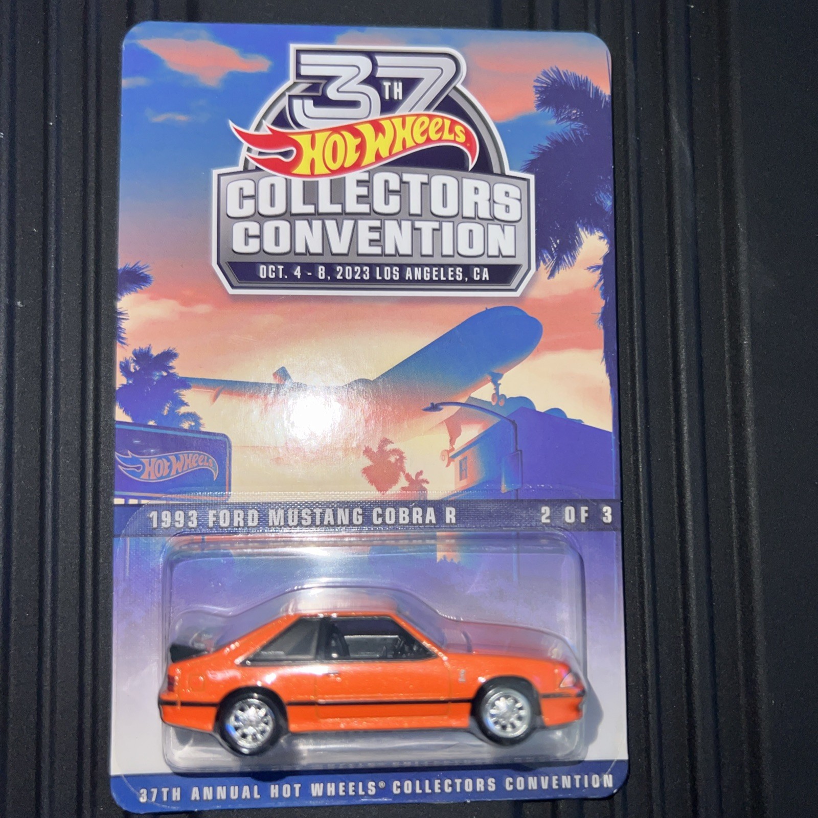 New 2023 Hot Wheels ORANGE 1993 FORD MUSTANG 2/3 37th LAX Convention 05327/06200