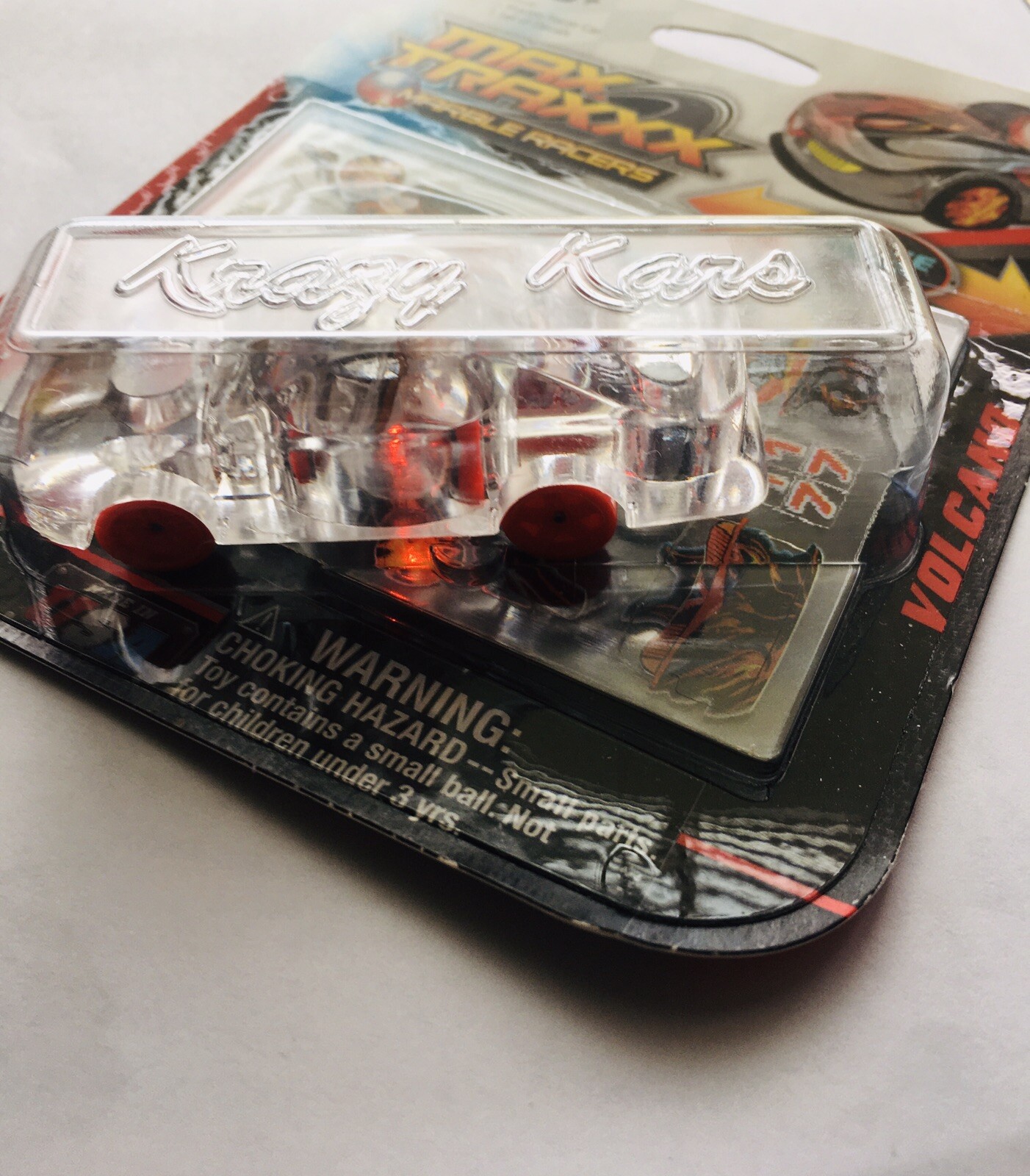 Max Traxx Marble Racers Red Wheels Krazy Kars Light-Up Action