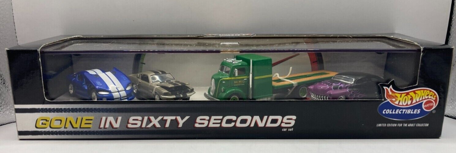 Hot Wheels Collectibles Performance Series 2 “Gone in Sixty Seconds” 4 Car Set 
