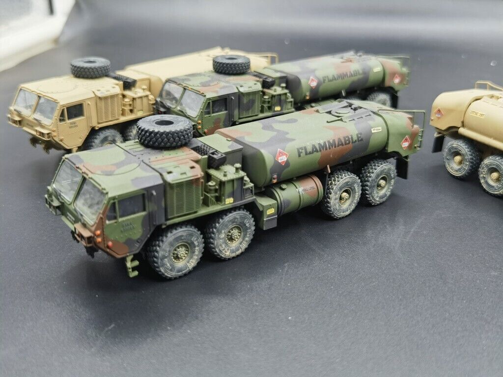 U.S. Army HEMTT M978 A4 Tanker NATO Tricolor Desert Color 1/72 Model Finished