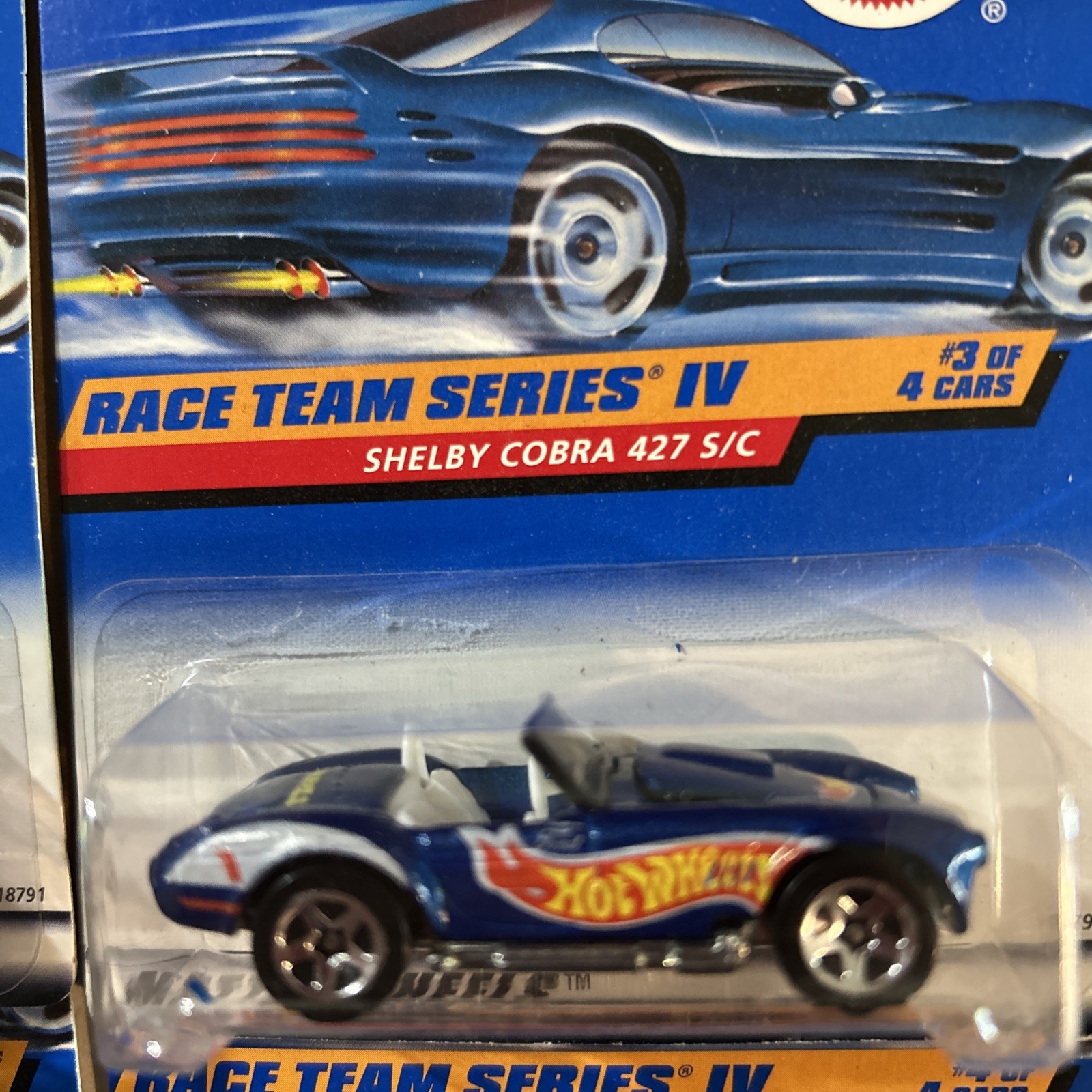 1998 Hot Wheels Race Team Series IV Complete Set Of #1-4