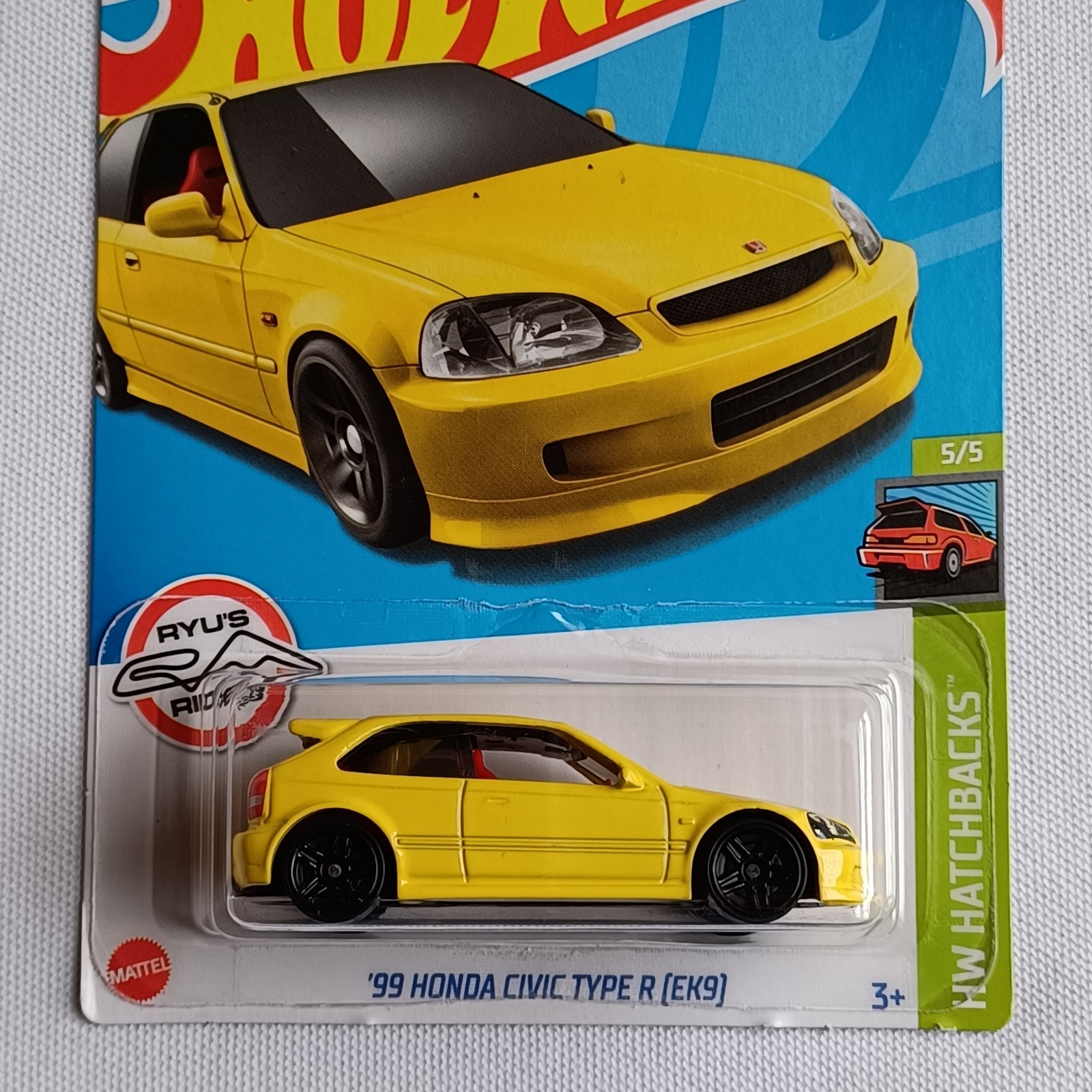 2021 HOT WHEELS *’99 HONDA CIVIC TYPE R (EK9)* *RYU’S RIDES* *VERY RARE* SEALED