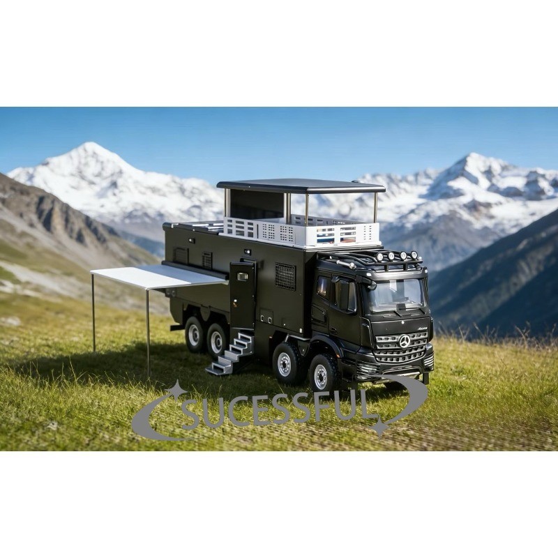 GCD 1/64 Mercedes Arocs 8×8 Ultimate Adventure Truck GT Show Limited Black