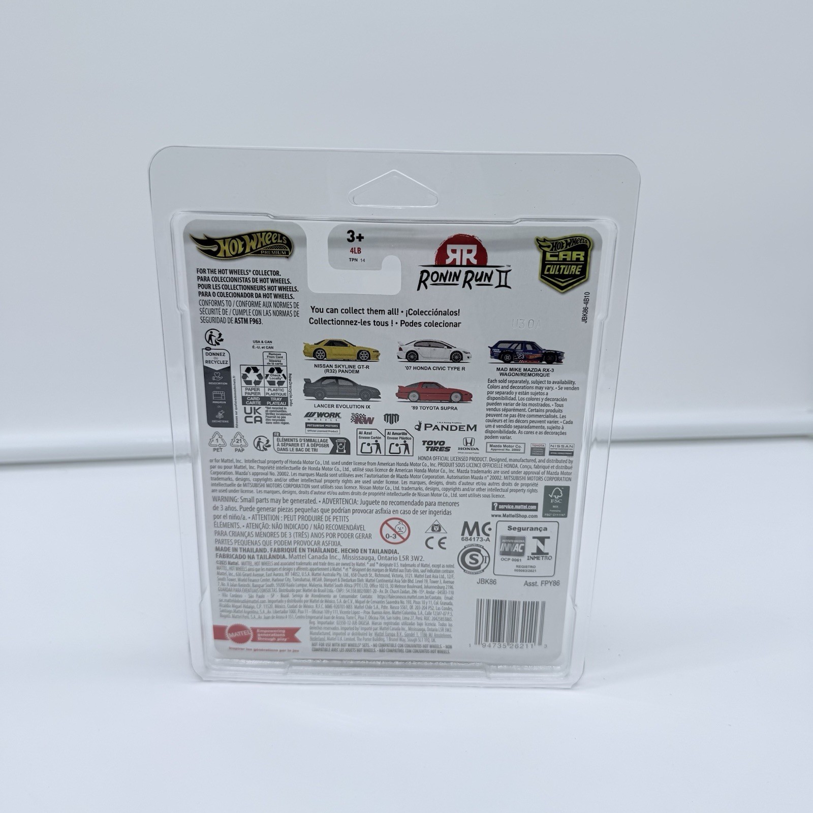 Hot Wheels Premium Ronin Run II Mitsubishi Lancer Evolution IX 4/5 w/Case