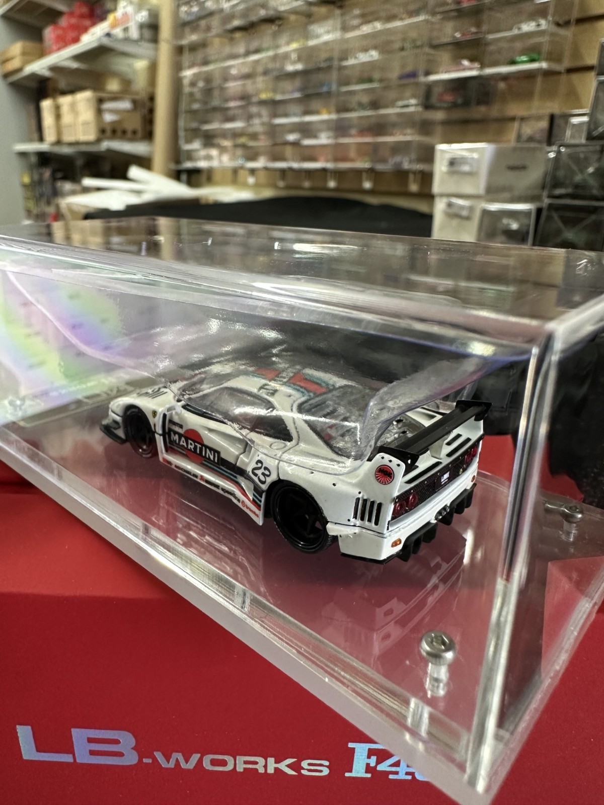 FERRARI F40 MARTINI LBWK LIBERTY WALK REAR OPENS 1/64 CAR BY STAR MODELS SM
