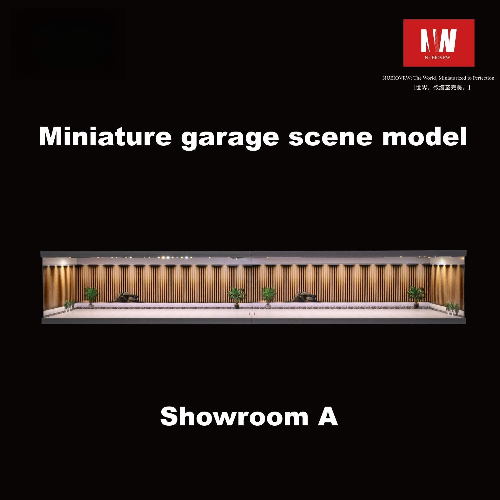 Diorama 1/64 Car Garage Model LED Lighting City Parking Lot Scene Model Gift Toy