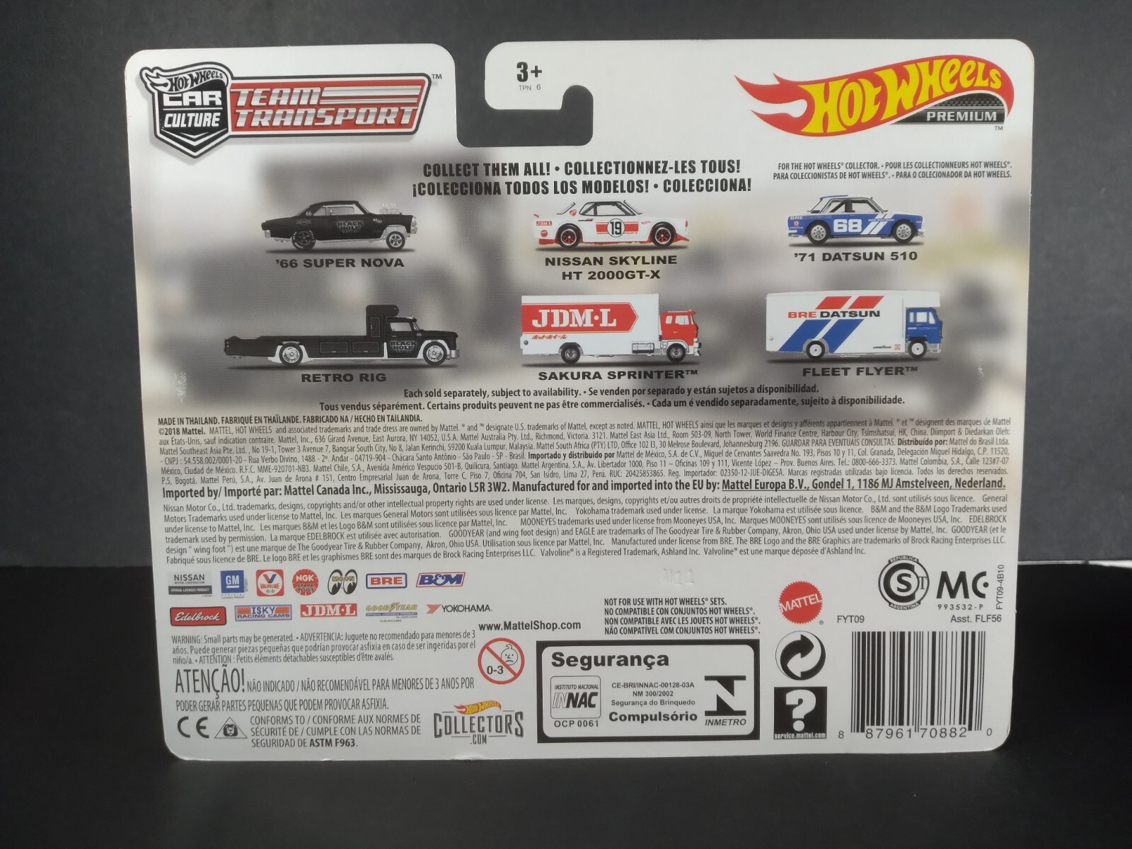 Hot Wheels Team Transport black ’66 SUPER NOVA & RETRO RIG 