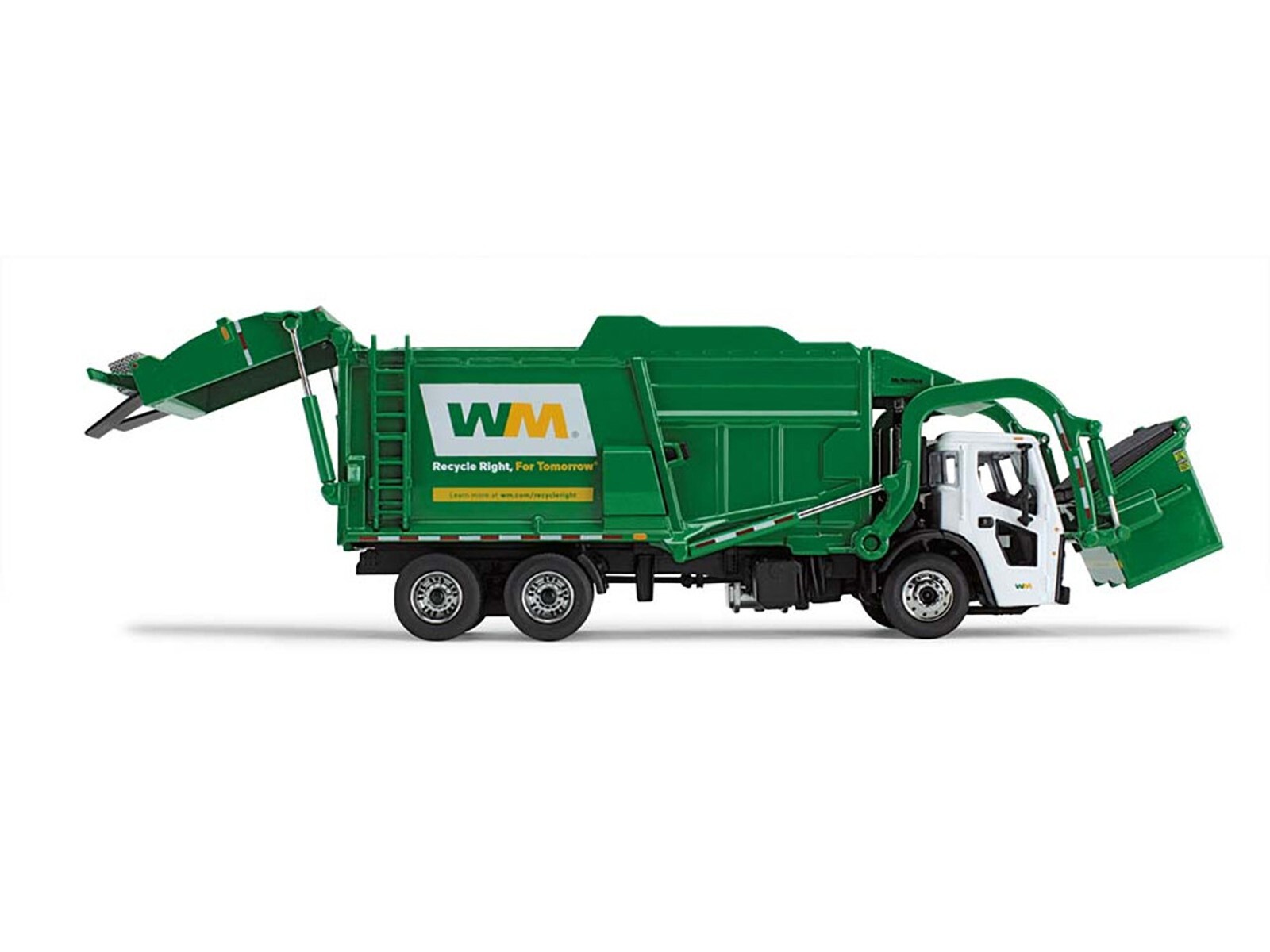 MACK LR GARBAGE TRUCK W/FRONT LOADER WASTE MANAGEMENT 1/64 FIRST GEAR 60-1796 D