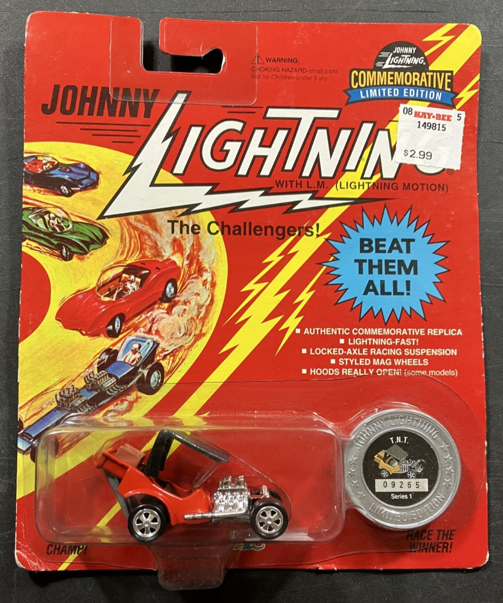Red T.N.T. Hot Rod – Johnny Lightning Challengers! Series 1 1:64 Diecast