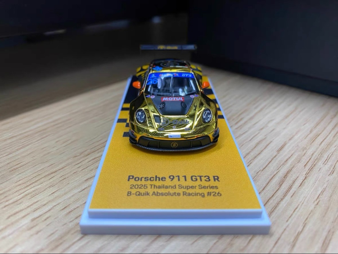 Chase Golden ALMOST REAL 911 GT3 R Thailand Super Series#26 Model Car