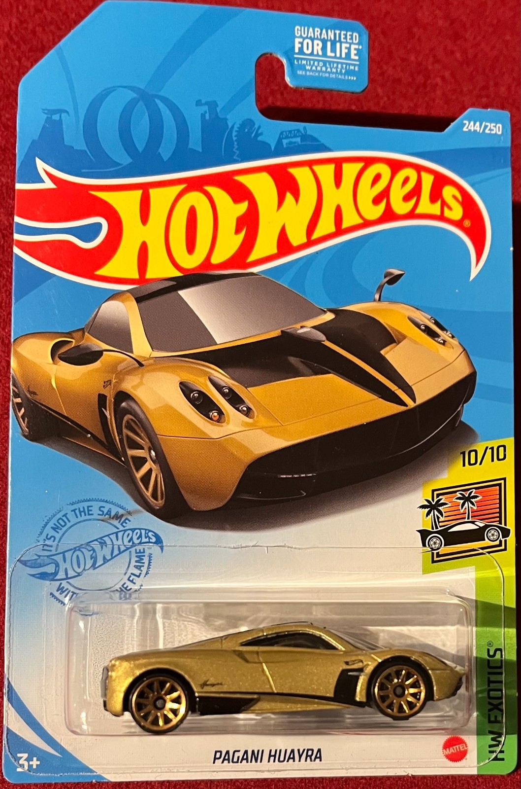 HOT WHEELS EXOTICS PAGANI HUAYRA GOLD 244/250. SEE COMBINED OFFERS!