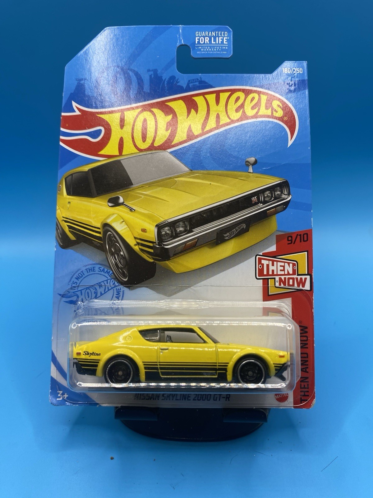 Hot Wheels Nissan Skyline 2000 GT-R Yellow # 180/250 ‘Then and Now 9/10’