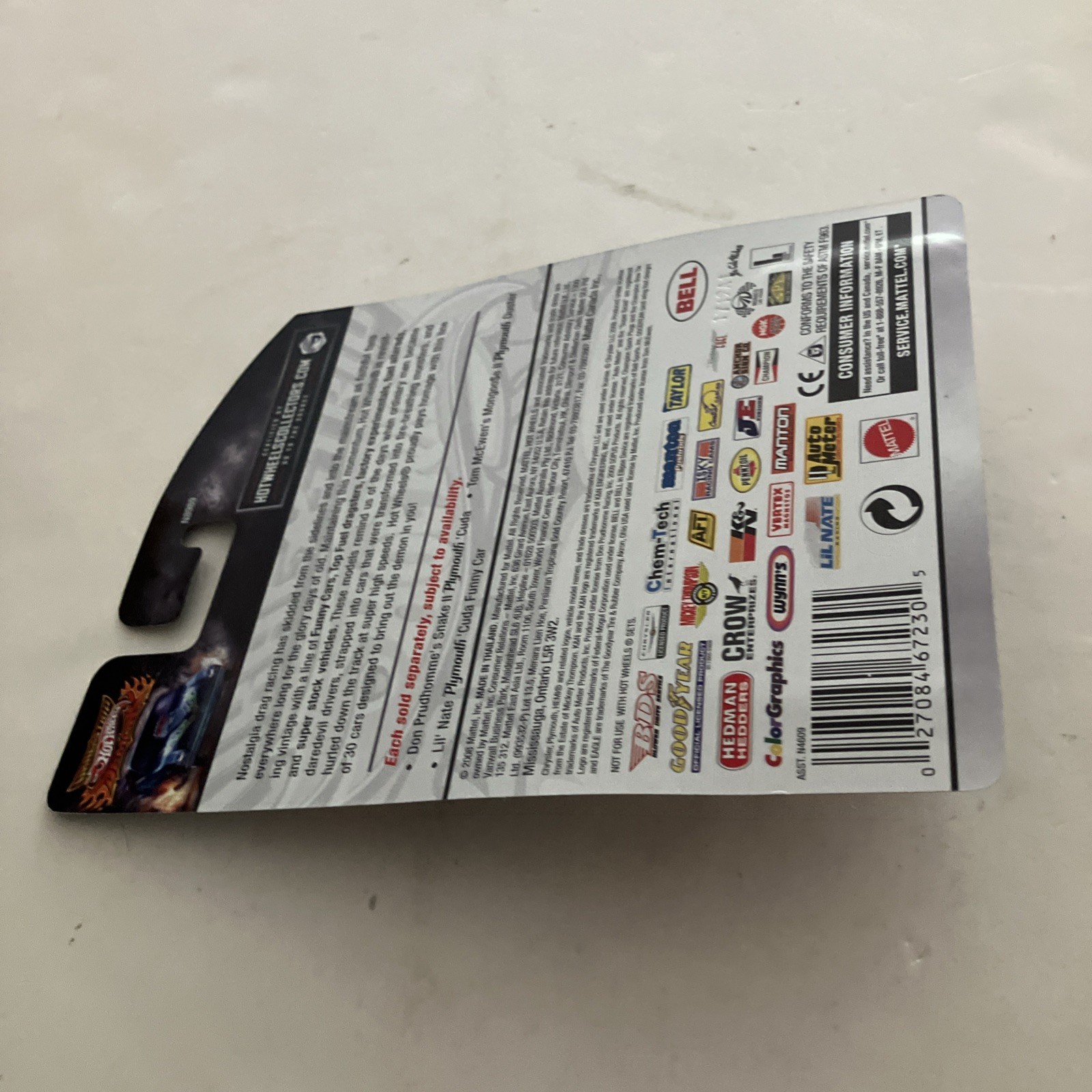 HOT WHEELS Drag Strip Demons Don Prudhomme’s Snake II Plymouth ‘Cuda 27/30
