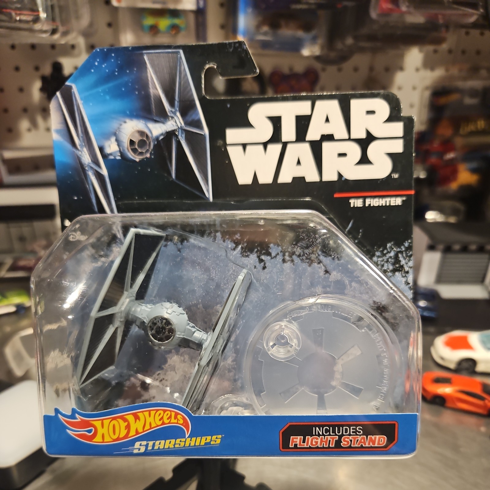 2014 Hot Wheels Star Wars Starships Tie Fighter Flight Stand