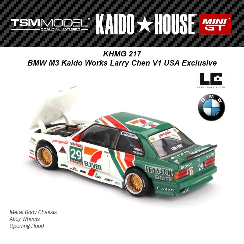 NEW Kaido House BMW M3 Kaido Works Larry Chen V1 USA Exclusive KHMG217 1/64 2026