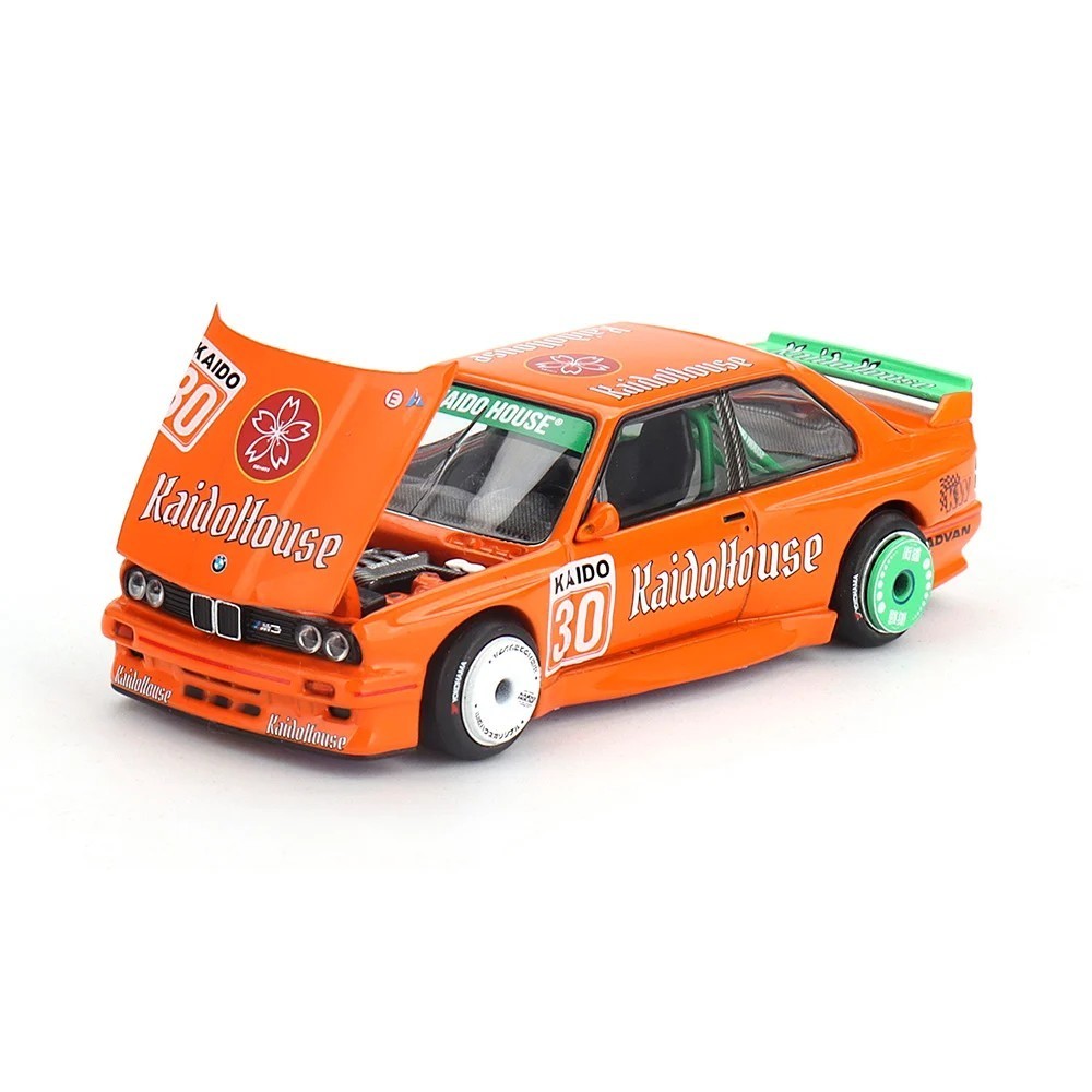 Kaido House x Mini GT 1:64 BMW M3 KAIDOHAUS V1 Orange Diecast Model Car KHMG177
