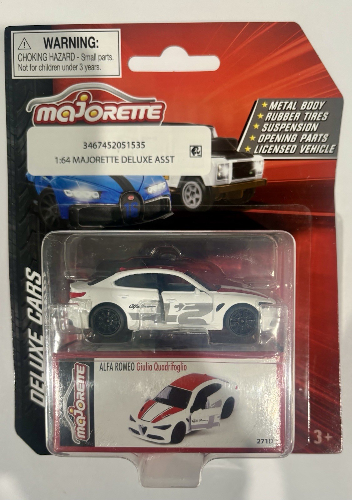 Majorette Deluxe Cars Lot Of (8)-Brand New With MINT/NM Cards & Packaging