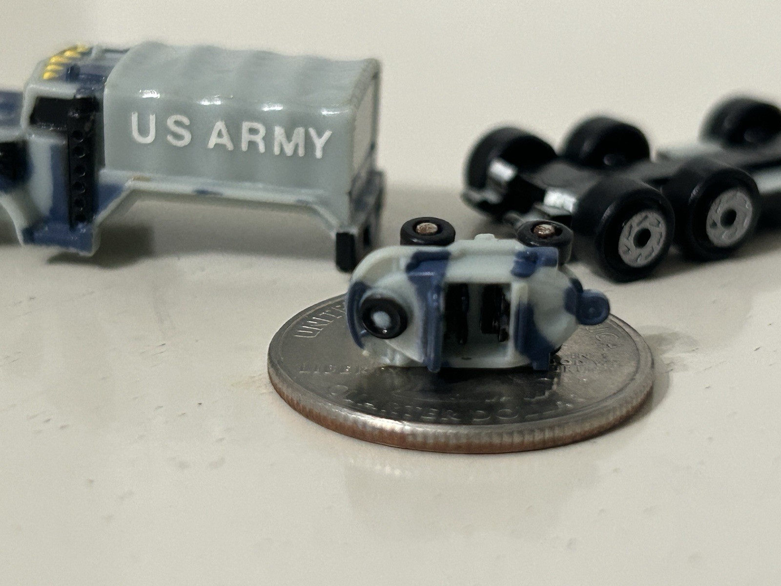 Micro Machines Insiders US Army Cargo Truck W/mini Please Read & See Photos