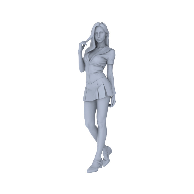 LYTR144 1/64/87/160 20mm Sailor Suit Girls Young Girl Figures DIY Model Decor