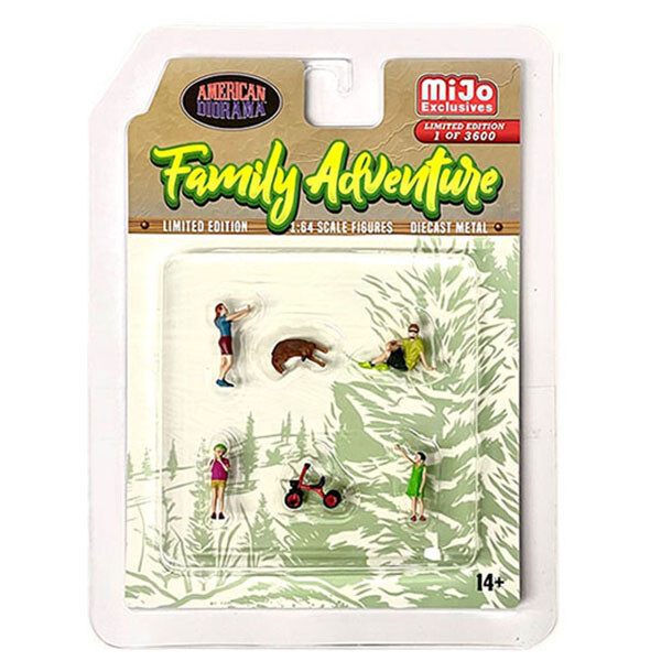 American Diorama 1:64 Diecast Metal Family Adventure Figures Set