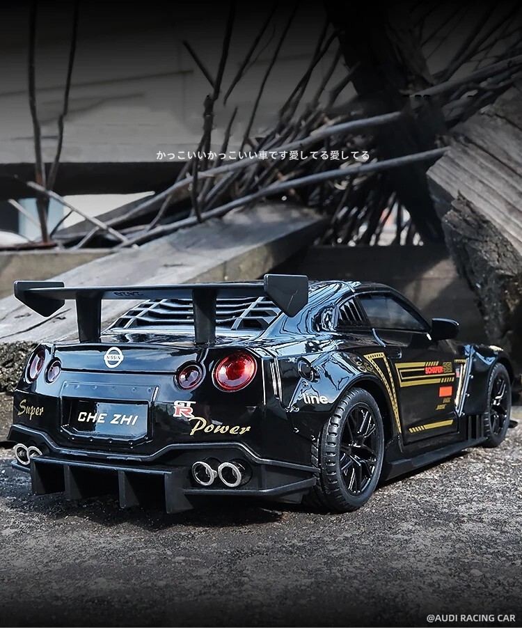 1:32 Nissan Skyline Ares GTR R35 Diecast Toy Vehicle Light Car Free Shipping New