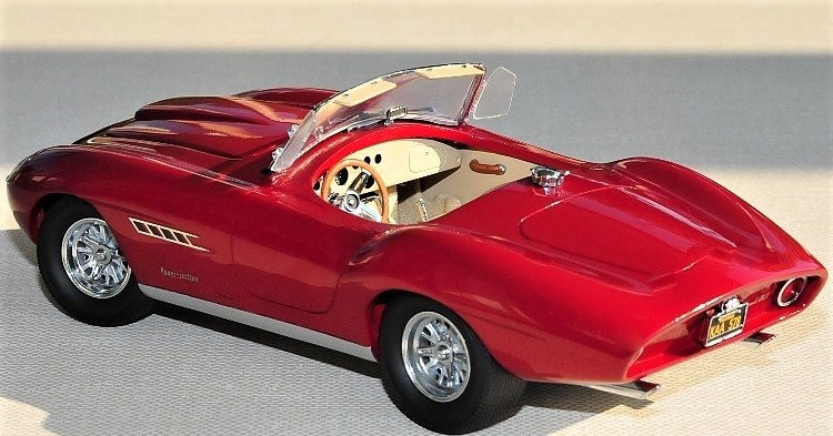 Concept Car w/ 57Chevy55 Corvette V8 Engine 1963 Custom Built 1:24Race18Model12