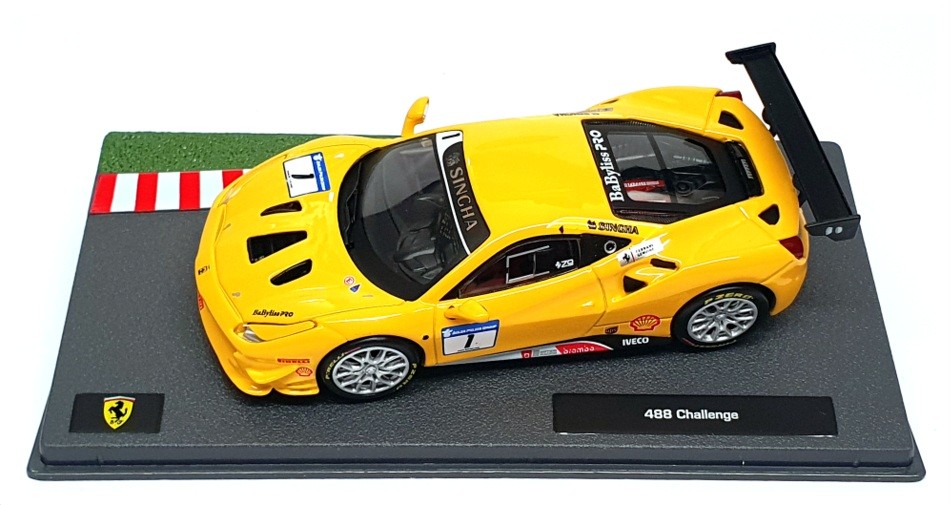 Altaya 1/43 Scale Diecast 61023H – Ferrari 488 Challenge #1 – Yellow