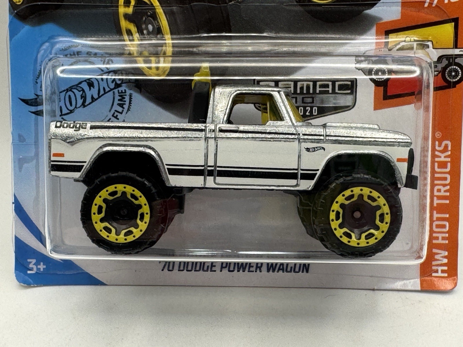 Hot Wheels ZAMAC Edition HW Hot Trucks ’70 Dodge Power Wagon – 1:64 Diecast Car