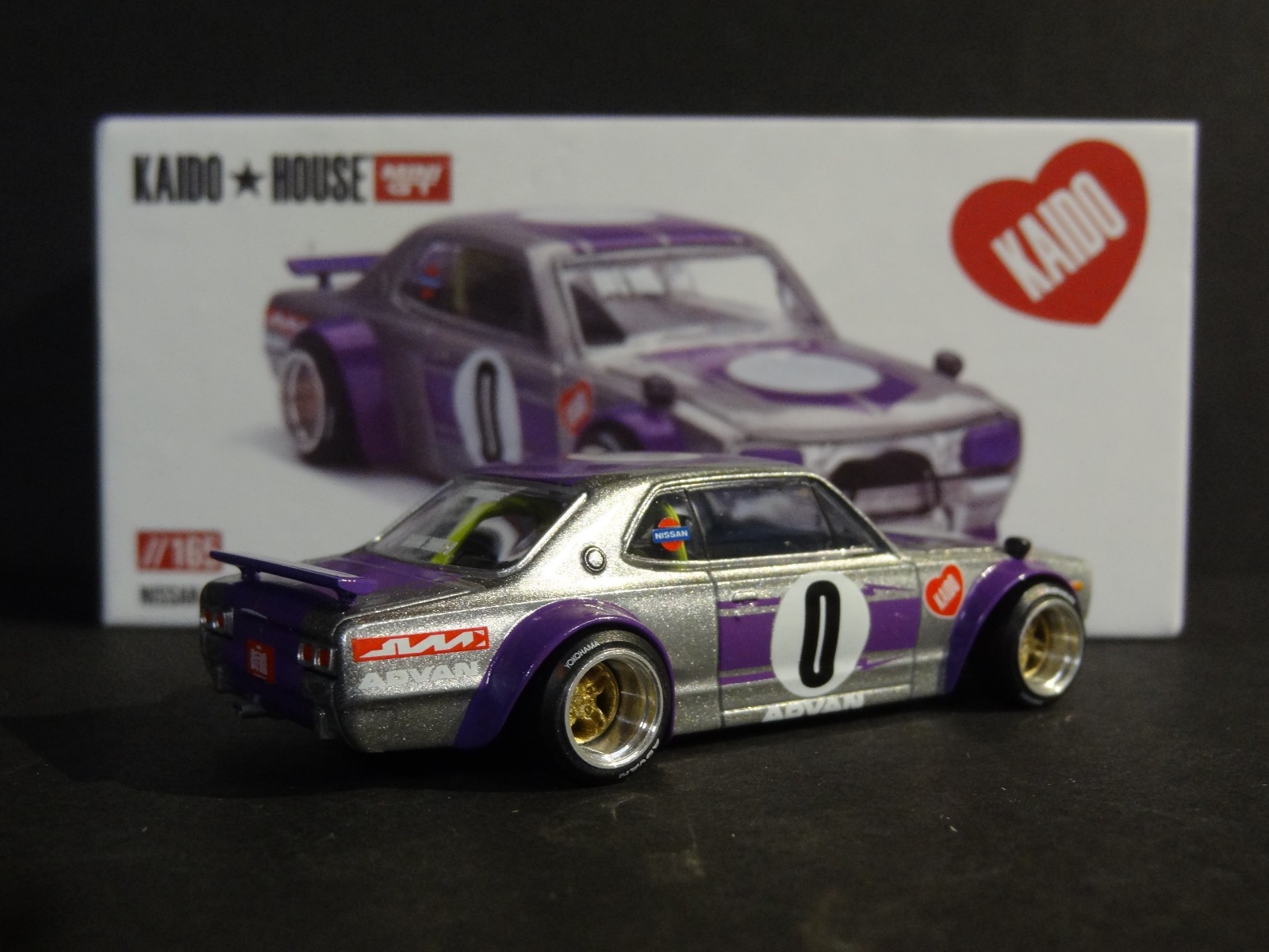 KAIDO HOUSE x MINI GT – NISSAN SKYLINE 2000GT-R KAIDO WORKS V1 #KHMG165
