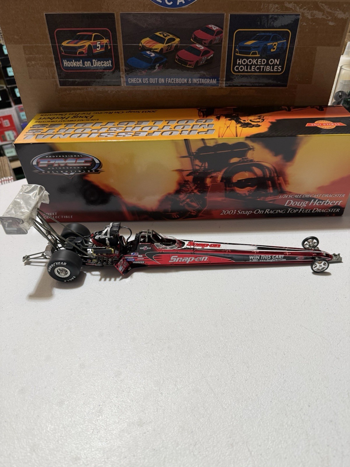 RARE* Doug Herbert COLOR CHROME Snap-On 2003 NHRA Top Fuel Dragster 1/24 Diecast