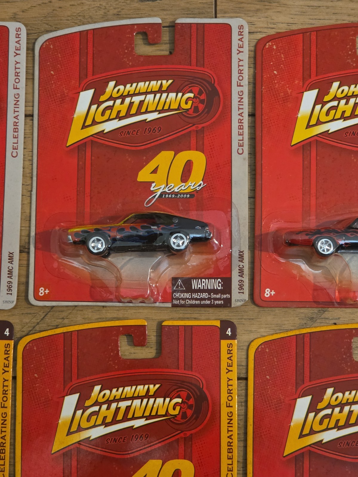 Johnny Lightning 40 Years Plymouth, Mustang, Chevy, AMC, Panel Delivery Lot Of 8