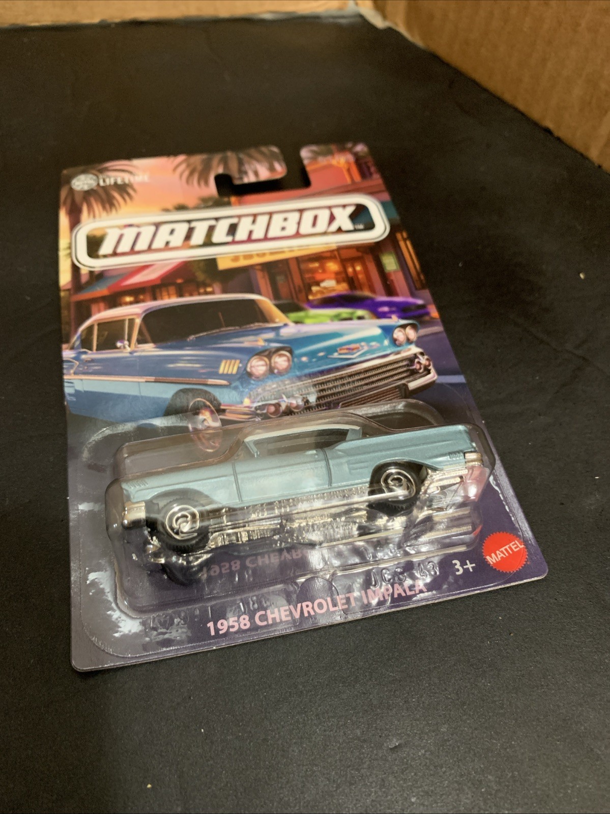 2025 Matchbox Local Cruisers #1 1958 Chevrolet® Impala SILVER BLUE | FSC