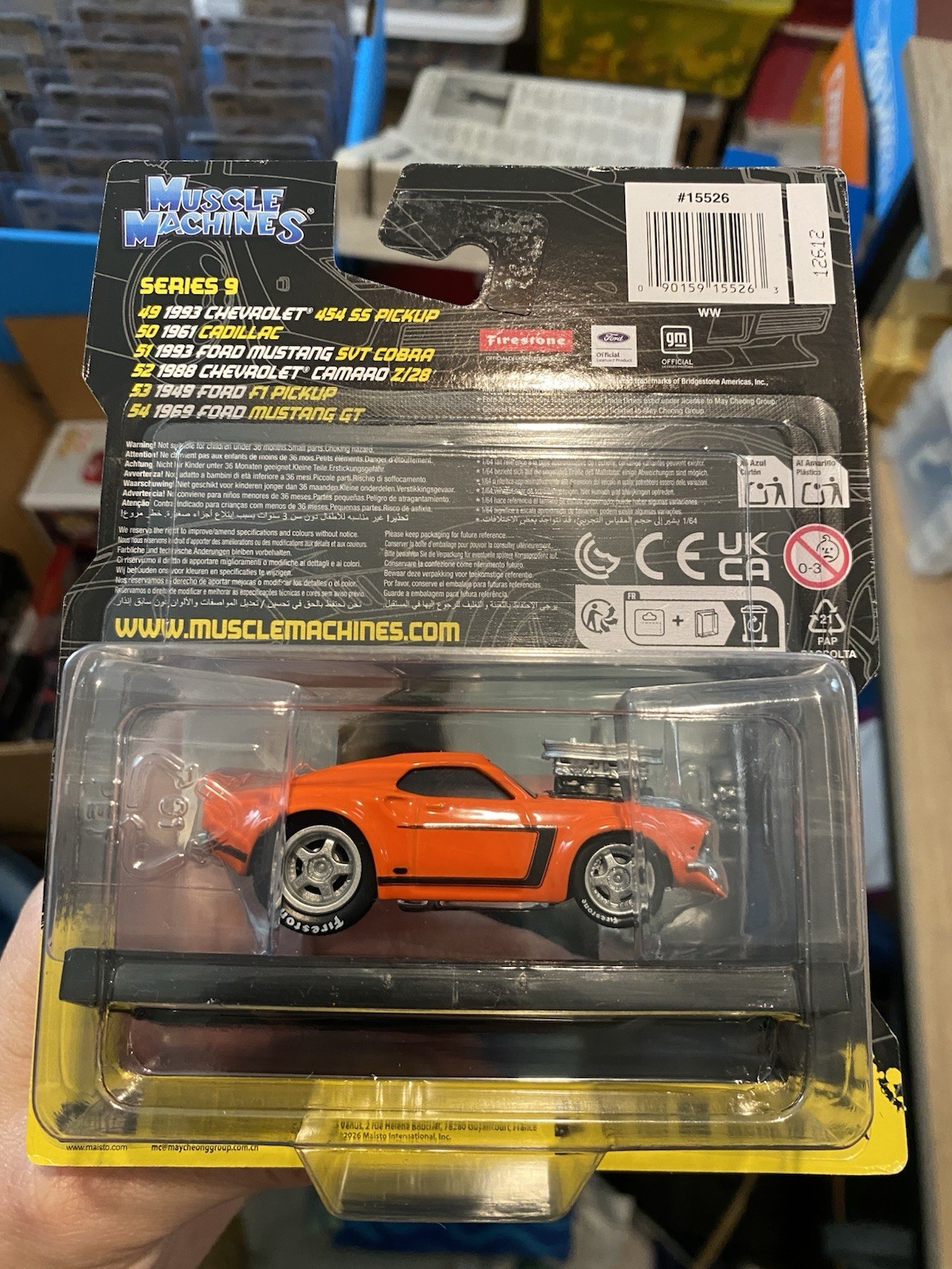 2026 Muscle Machines 1969 Ford Mustang In Orange VHTF