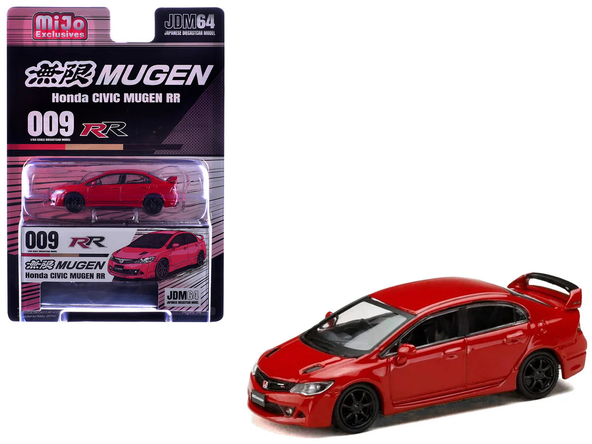 Honda Civic Mugen RR (FD2) RHD (Right Hand Drive) Milano Red “JDM64” Series 1/6