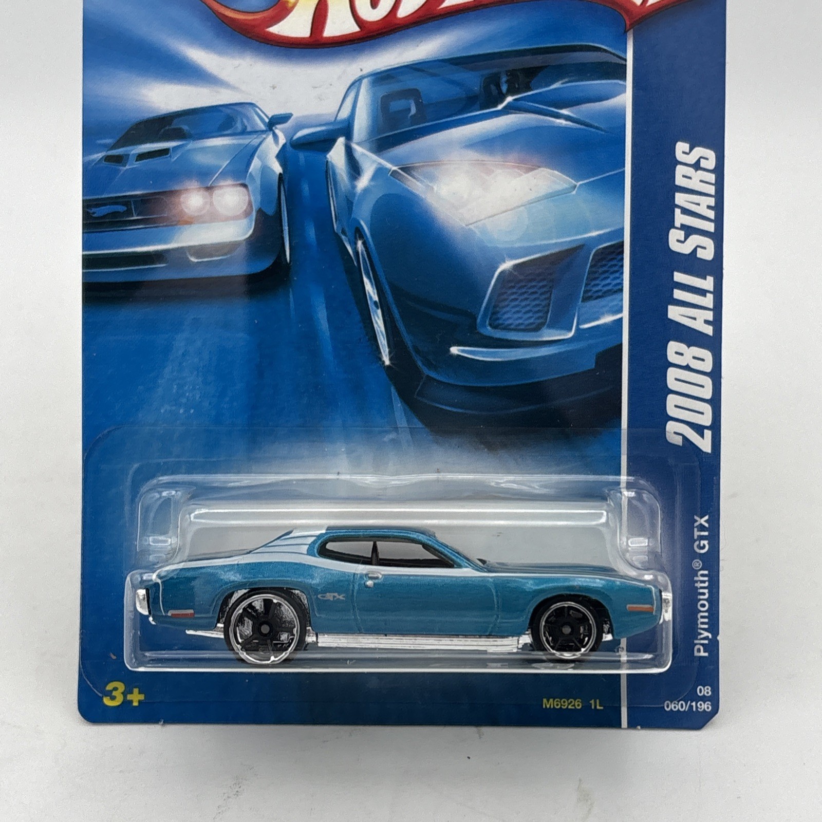HOT WHEELS 2008 ALL STARS SERIES 71 PLYMOUTH GTX KMART COLOR EXCLUSIVE BLUE