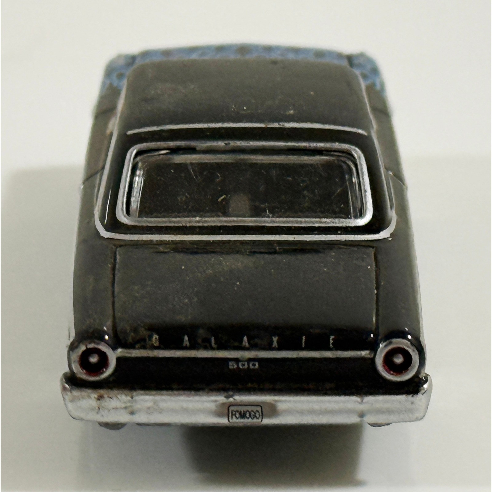 Ford Galaxie 500 Diecast Car Kids 1:64 Black Blue Flames Opening Hood Hot Wheels