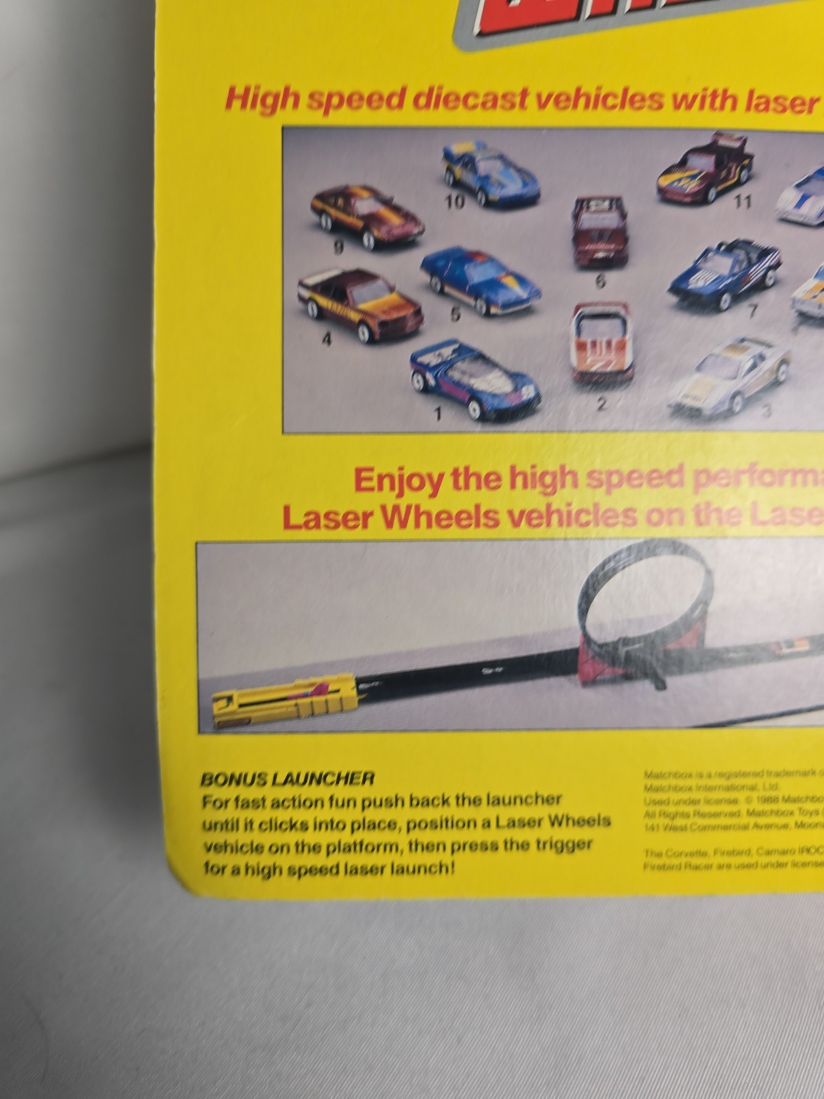 Vintage Matchbox Laser Wheels Protech Pontiac 16 With Launcher New In Box 1988