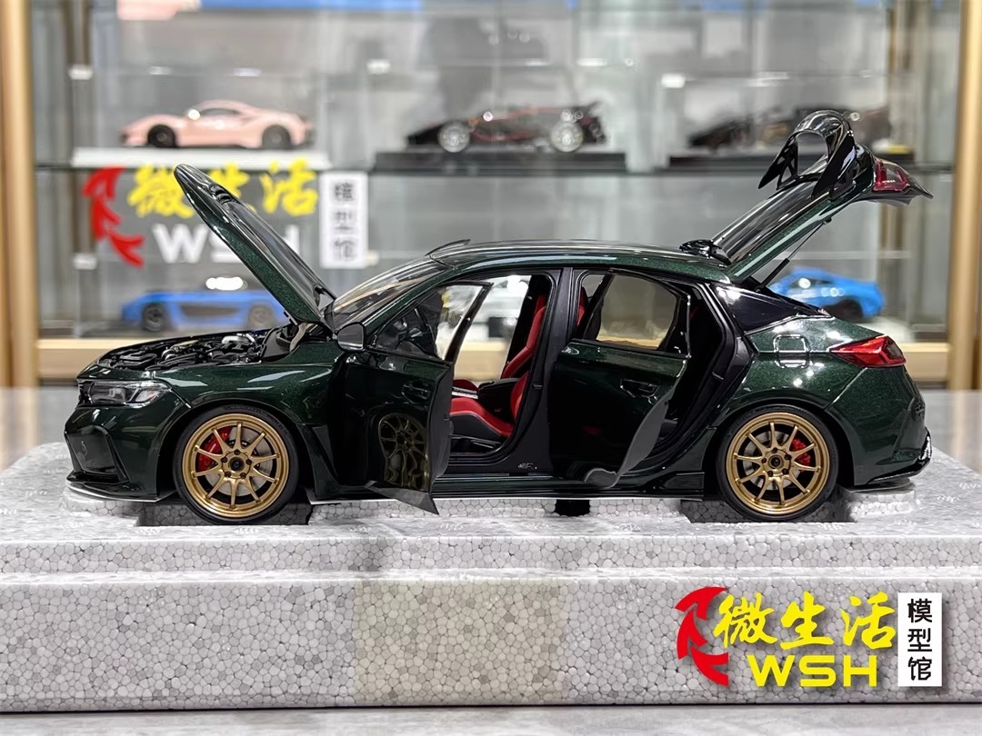 MotorHelix 1/18 Honda Civic Type R FL5 Alloy Display Model Car Green / Magic