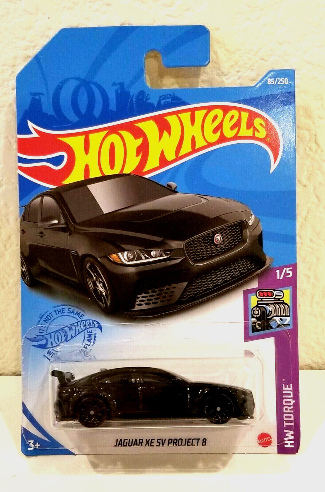 Hot Wheels Black Jaguar XE SV Project 8 #85 HW Torque 1/5 GTB90-M9C0J AWESOME