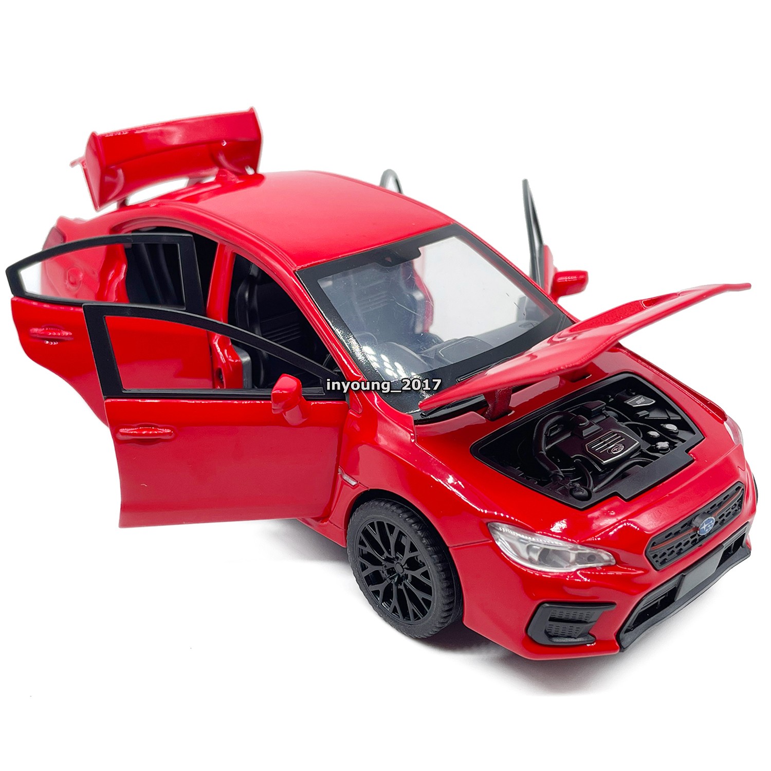 1/30 Subaru WRX STI Model Toy Car Diecast Toy Vehicle Boys Toys Kids Gifts Red