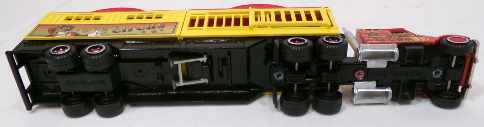 Vintage Majorette Super Movers Circus Tractor Trailer 1/87 Scale Loose Truck