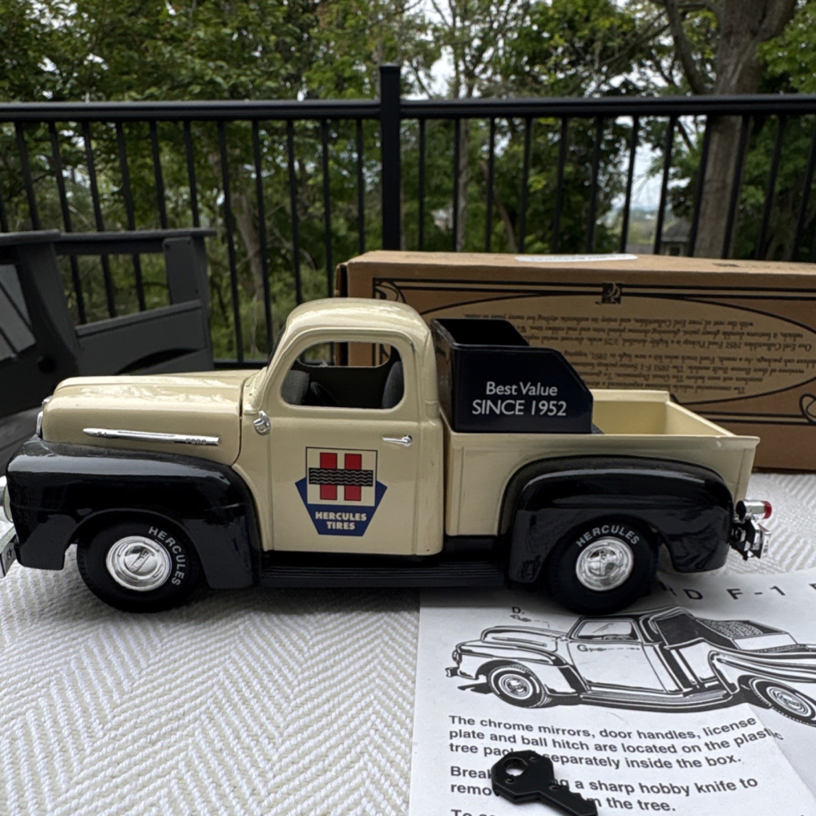Ertl Collectibles 1:16 1951 Ford F-1 Pickup Truck Hercules Tires Diecast