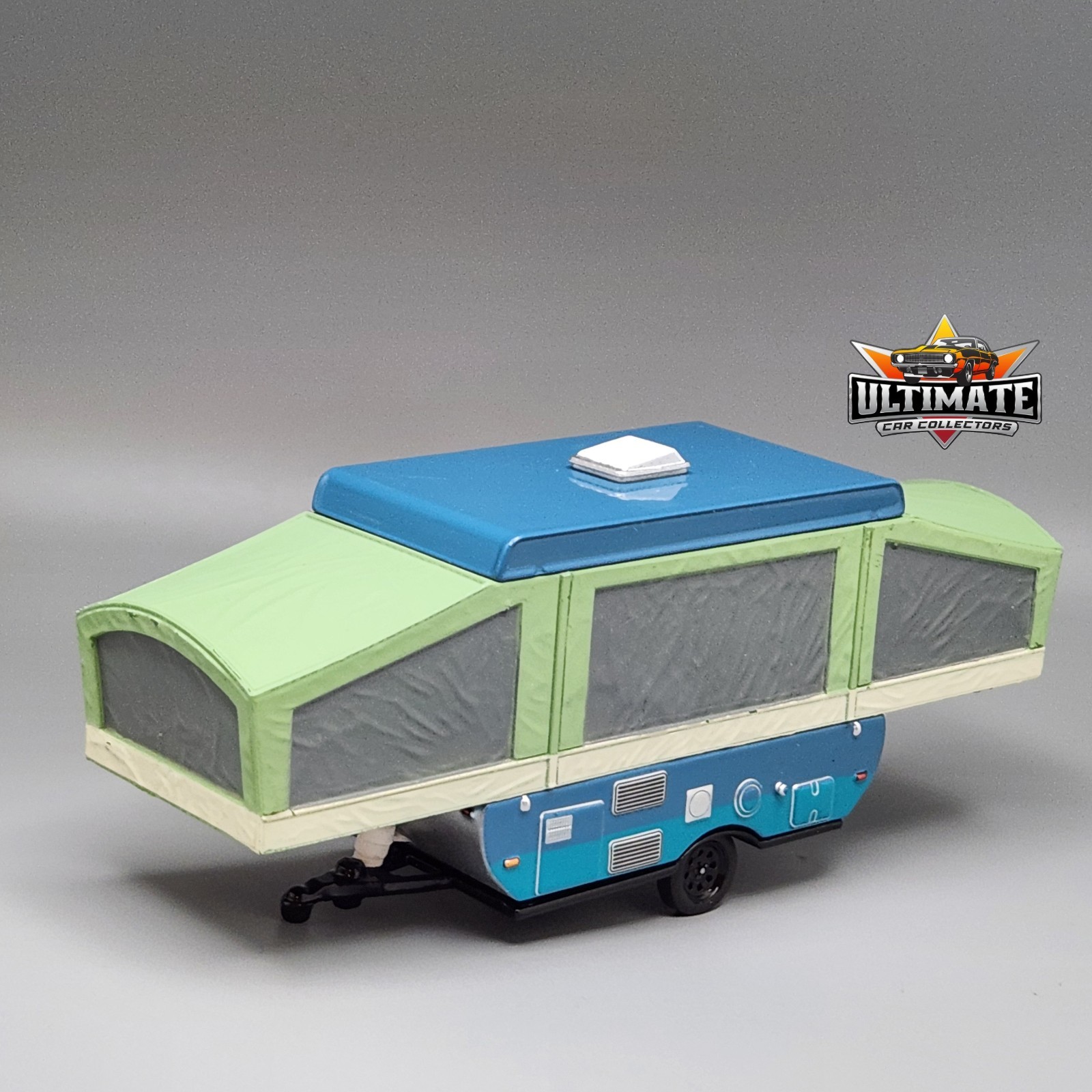 Pop-Up Camper Trailer Collectible 1/64 Scale Diecast Model Collector Car