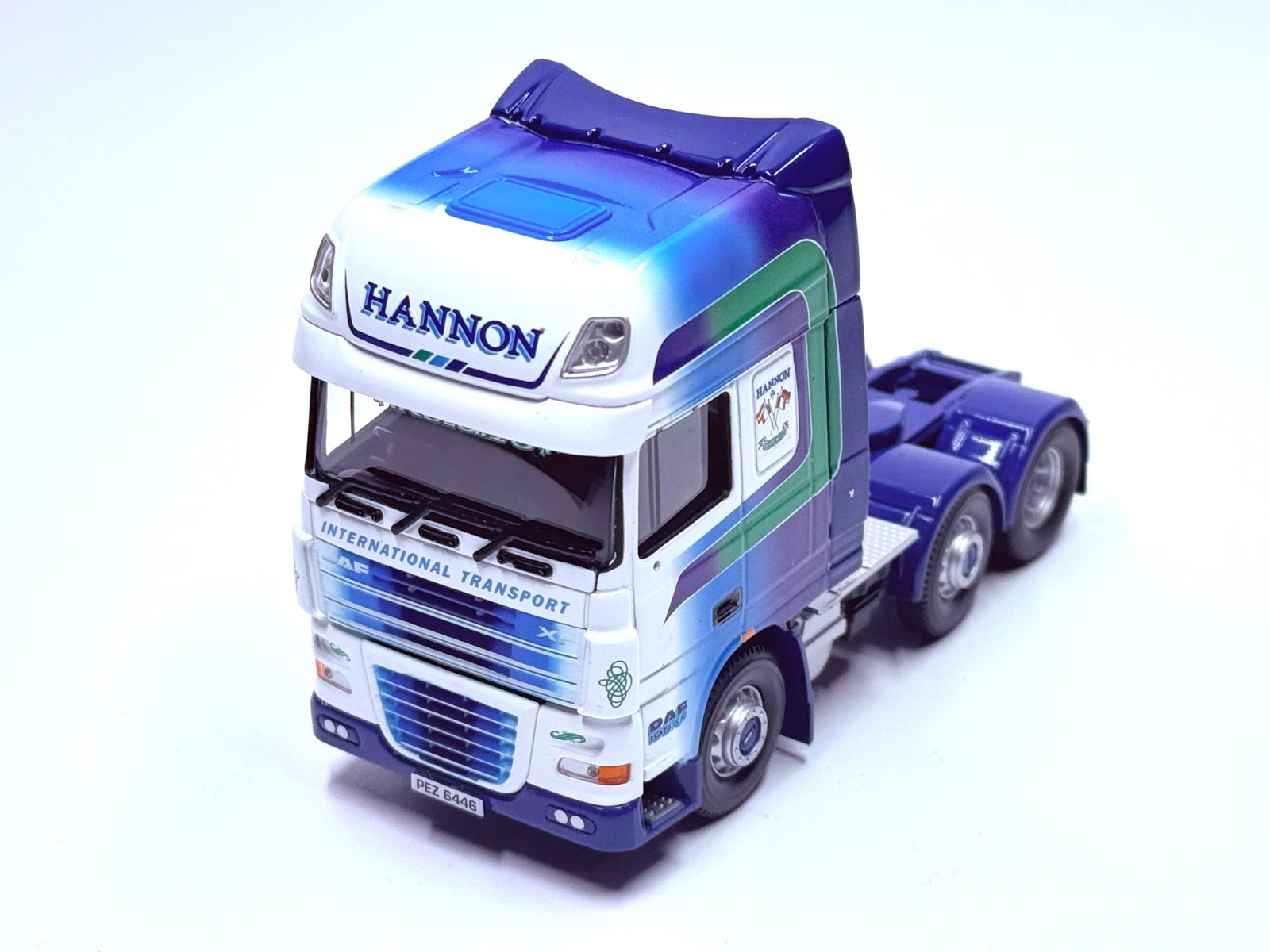 CORGI DAF XF105 TRACTOR UNIT MODEL ONLY HANNON INTERNATIONAL TRANSPORT CC14107