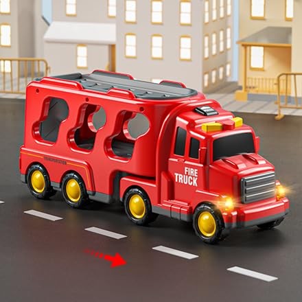 Truck Toys for 3 4 5 6 Years Old Boys, Car Toys for Boys Ages 3-5, Fire Toys …